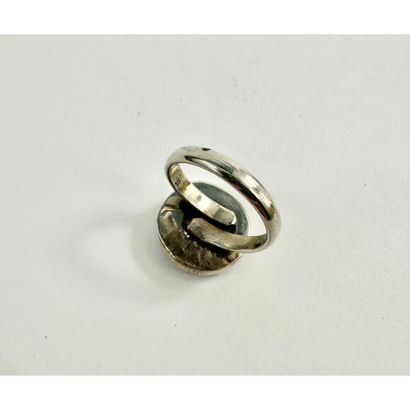 Tibetan Silver Ring Handmade Adjustable Boho - Picture 4 of 4